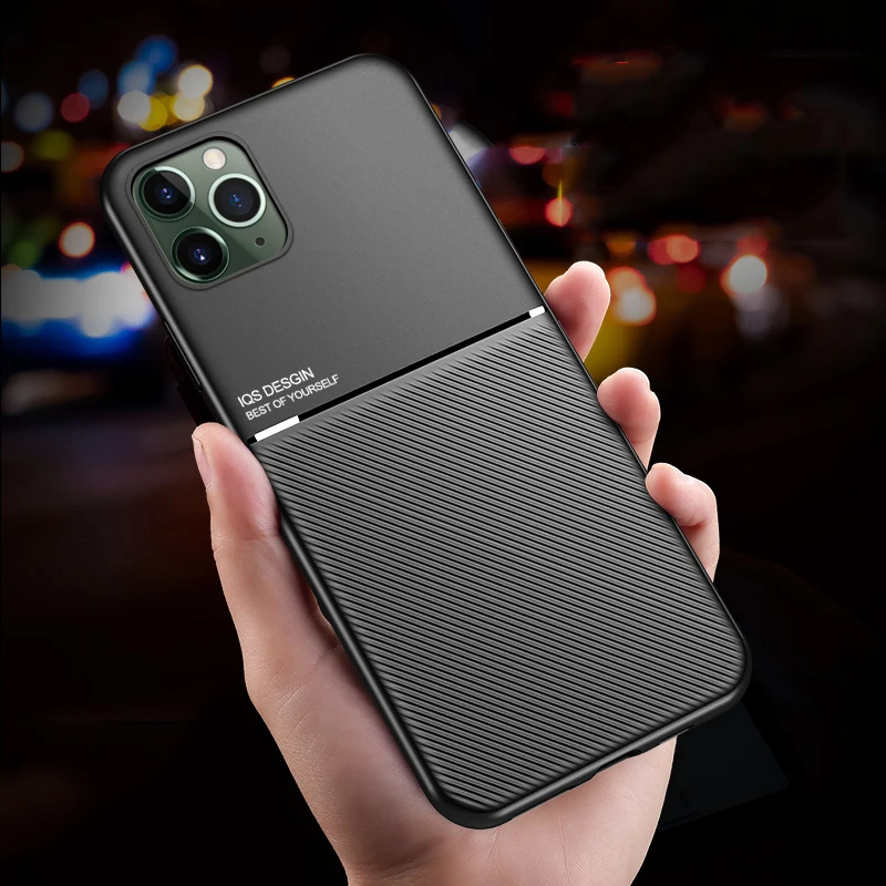 

For iPhone 11 Pro Case Slim Leather Texture Slim Matte Protective Phone Cove Cases For iPhone XR X 10 XS Max 7 8 6 6s Plus Coque
