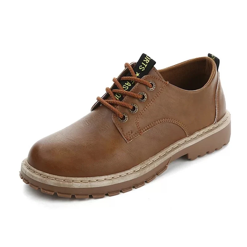 

dewbest 2019 New young Fashion Comfortable oxfords shoes rubber outsole Anti-skid shoes Men's casual leather Driving shoes