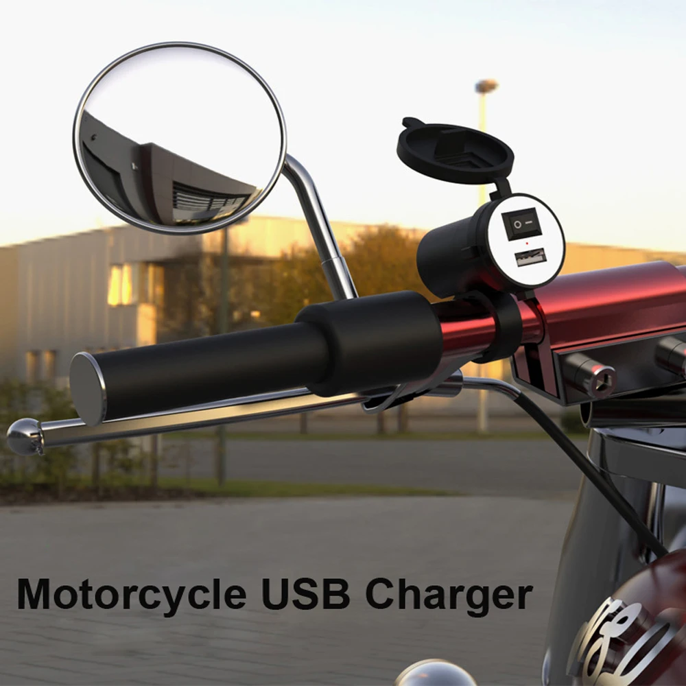 Водонепроницаемый 12V USB мотоцикл питание для мобильного телефона Зарядка порт розетка автомобильные аксессуары