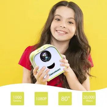 

MINI Projector L1 USB LED Beamer Video Projector for 1080P Home Theater HDMI USB Media Player High-End Child Gifts beanner