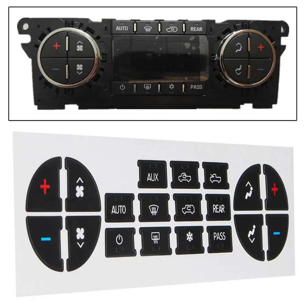 3 шт тип A B C D 16-key AC Кнопка ремонта наклейки Stikers центральный контроль радио Набор