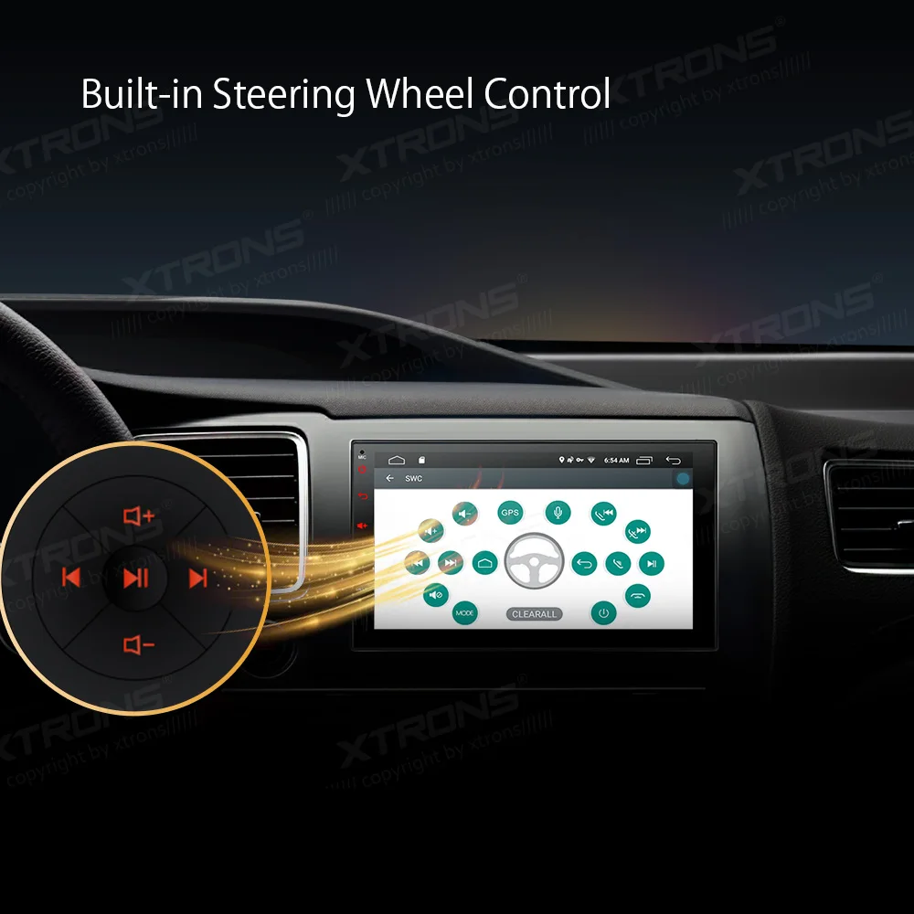 Top XTRONS Universal 7" Head Unit Android 9.0 Car Multimedia Player Radio Stereos 1080p Video Steering wheel GPS RCA OBD NO DVD 4