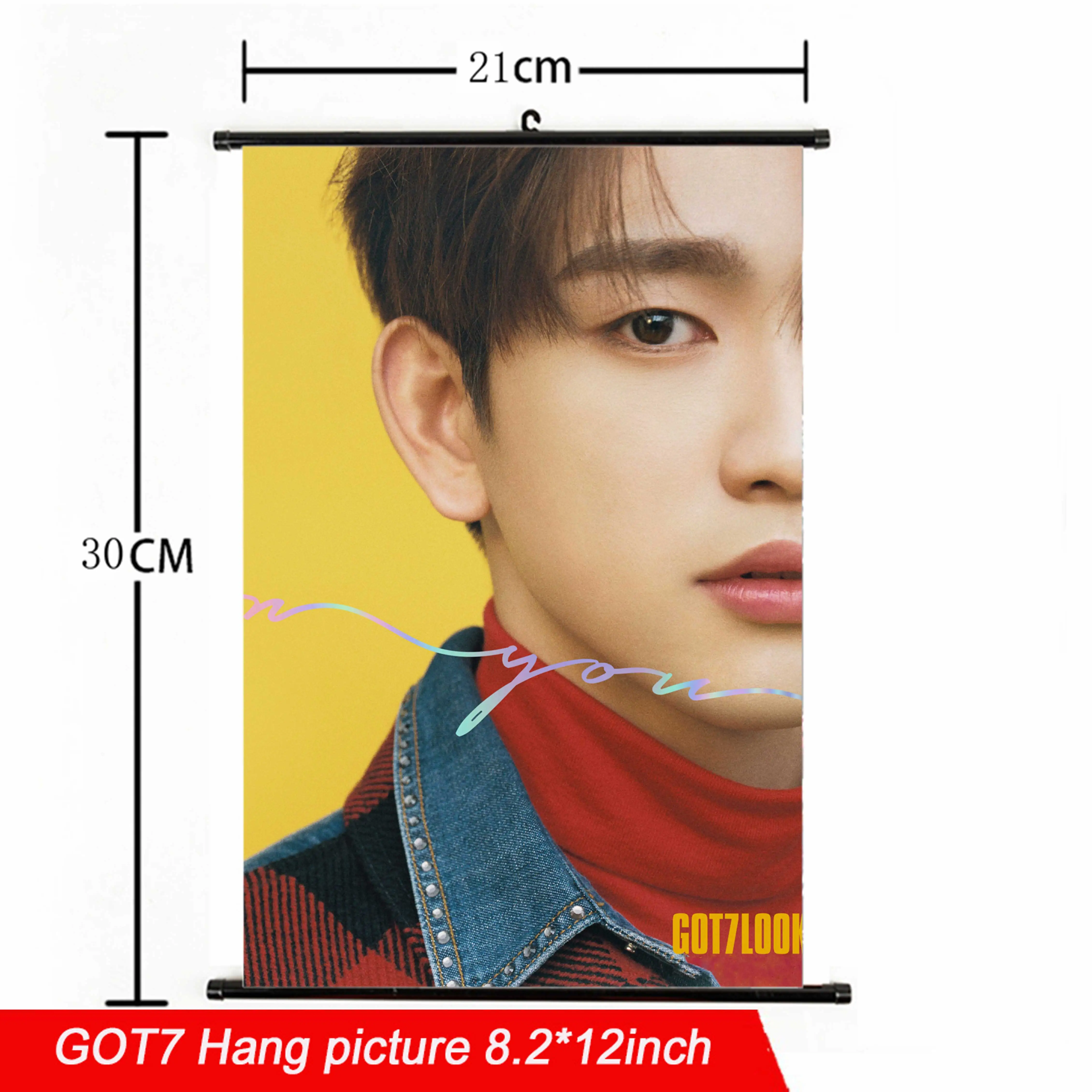 21*30cm Kpop GOT7 Hang poster Fabric high quality Eye On You Album kpop GOT7 Hang picture photo poster for fans gift collection