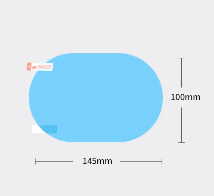 2 шт автомобильное зеркало заднего вида Водонепроницаемая противотуманная непромокаемая пленка боковое окно стеклянная пленка анти-дождь Автомобильное зеркало заднего вида пленка - Цвет: 100mmX140mm