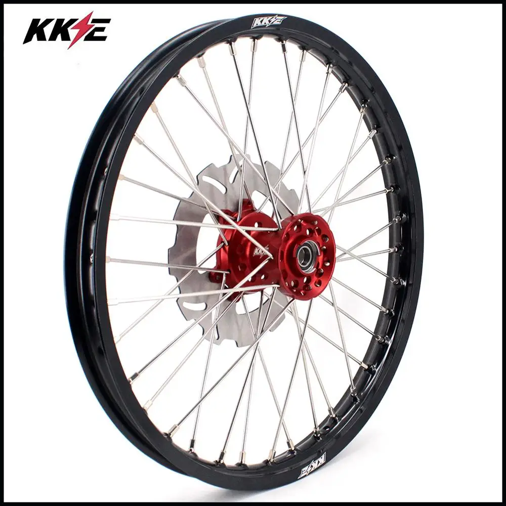 KKE 21& 18 полный комплект колес для HONDA CRF250R CRF450R 2013- 240 мм диск роторы красная звездочка