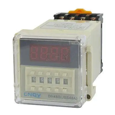 

DH48S-2Z Power on Time Delay Relay 8-Pin DPDT 0.01S-9999H AC/DC24V w Socket
