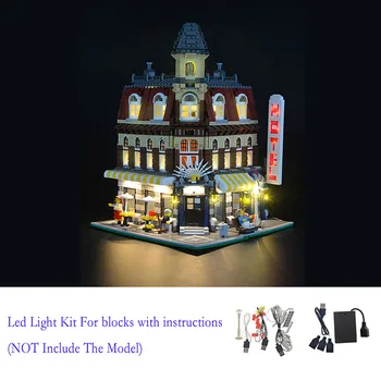 

LED Light Up Kit For Creator 10182 Cafe Corner Lighting Set Compatible With Model 15002 (Not Include The Model)