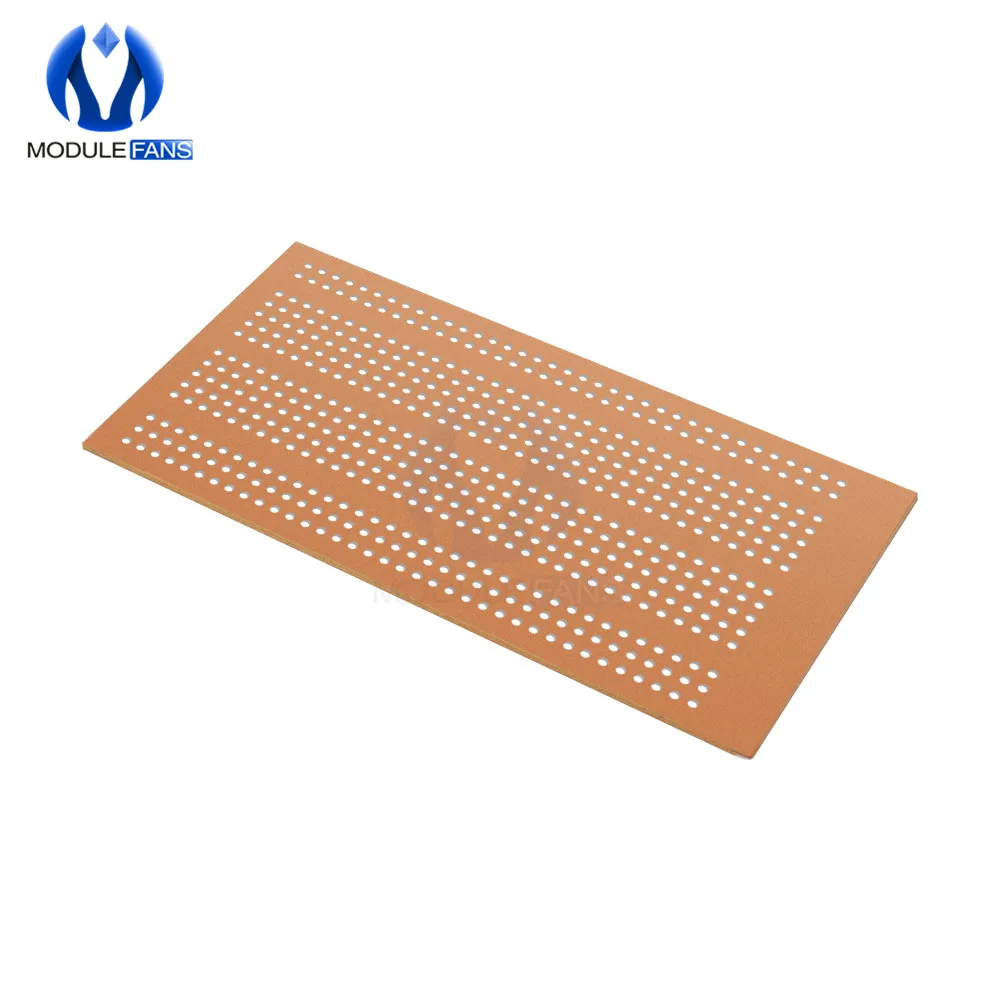10 шт. 5X10 см 5x10 см Универсальный без пайки PCB тестовый макет Медь прототип бумага Луженая пластина шарнирные отверстия DIY