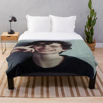 

Timothee Chalamet Throw Blanket Soft Sherpa Blanket Bed Sheet Single Knee Blanket Office Nap Blanket