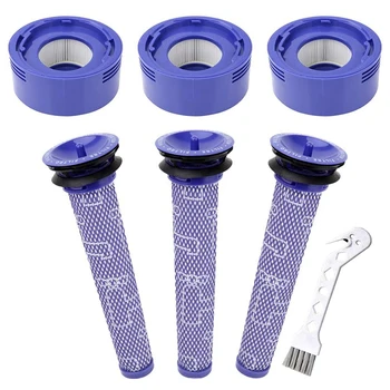 

7 Pack Vacuum Filter for Dyson V7 V8 V8 +,3 HEPA Post Filter, 3Pre-Filter, Can Replaces Part 965661-01 & 967478-01