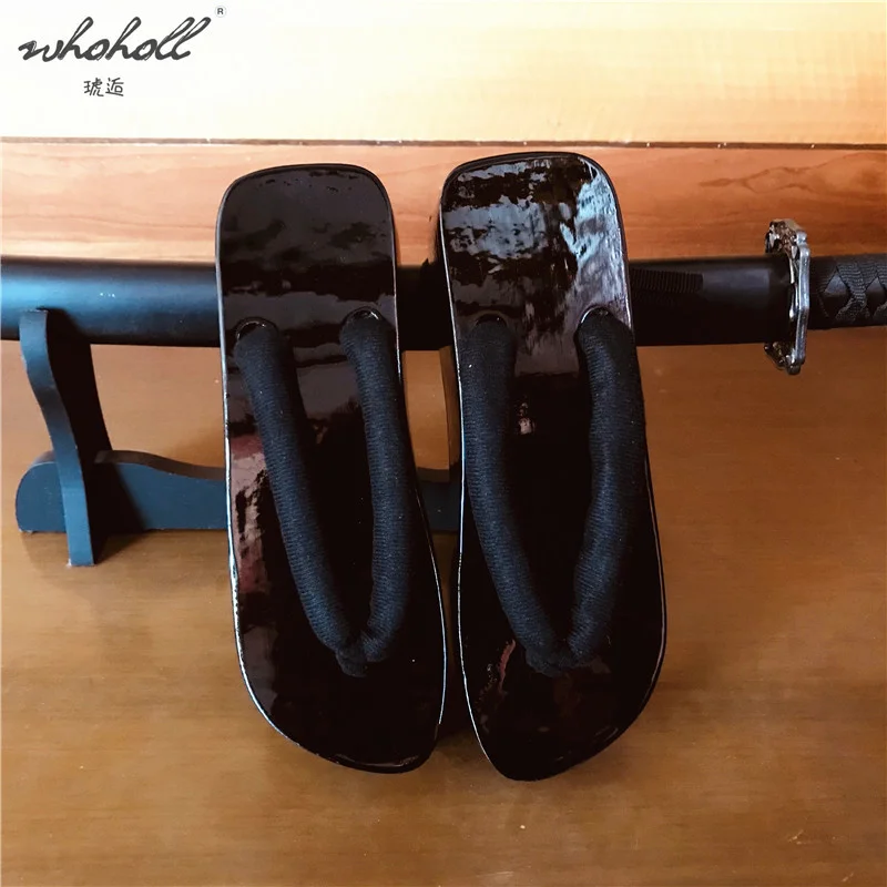 Geta Man's Slipper Women's Summer Clogs Flip-flops Wooden Japanese Geta Cosplay Costumes Shoes WHOHOLL cosplay shoes