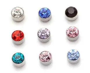

Pop Star Style Mix Color 4mm Magnetic Round Acrylic Stud Earrings Ms Jewelry Non-piercing Clip-on Earring