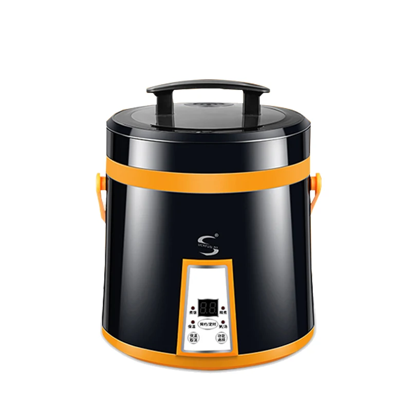 

Mini Rice Cooker Electric Heating Lunch box Stew Soup Noodles Cooking Machine Eggs Steamer Food Lunchbox Yogurt Maker 1.6L