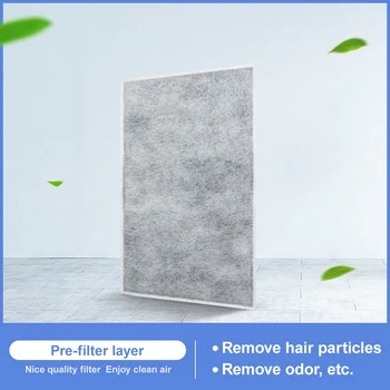 

For FZ-C70VFS active carbon filters for air cleaner KCC70SW KC-W200SW KI-DX50 air purifier filter 370*240*3mm