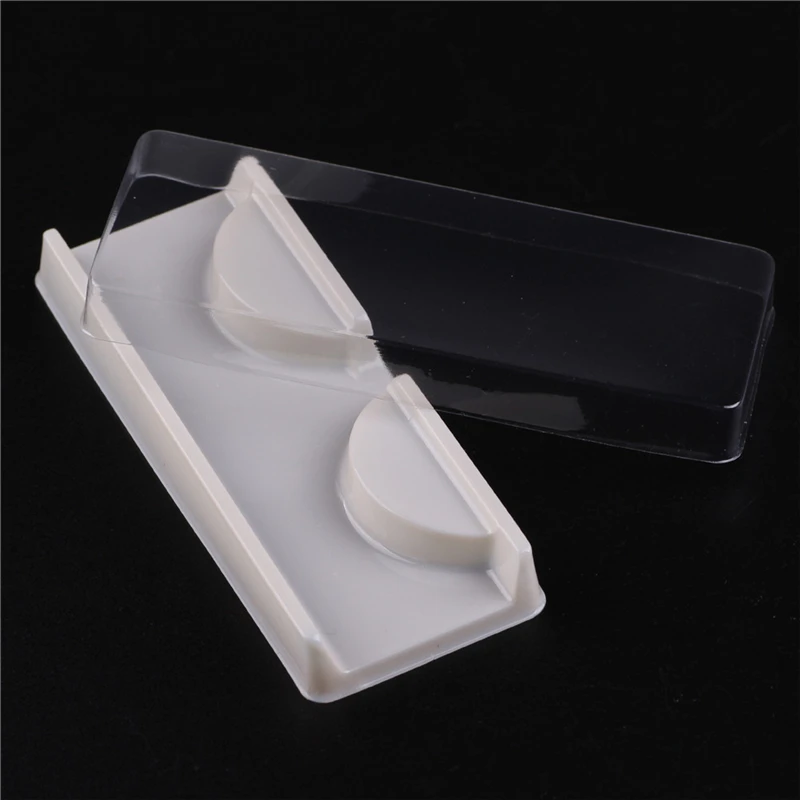 1 Set Reuseable Strip Eyelash Box Packaging Bottom with Transparent Cover Eye Lashes Lash Case Protection 4