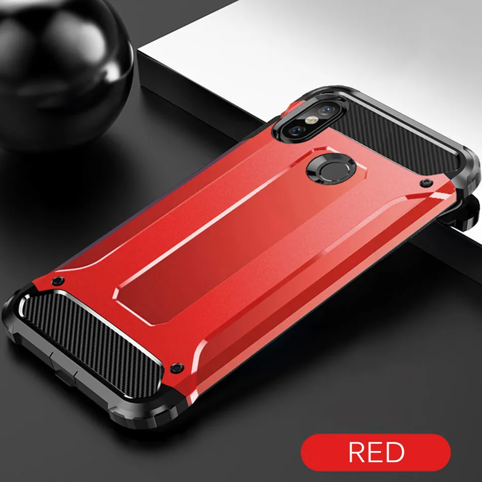 Роскошный чехол Защитный силиконовый чехол для телефона на Xiaomi Redmi Note 7 8 6 4X5 Pro противоударный чехол для телефона Redmi 7 6A 5 бампер чехол - Цвет: Red