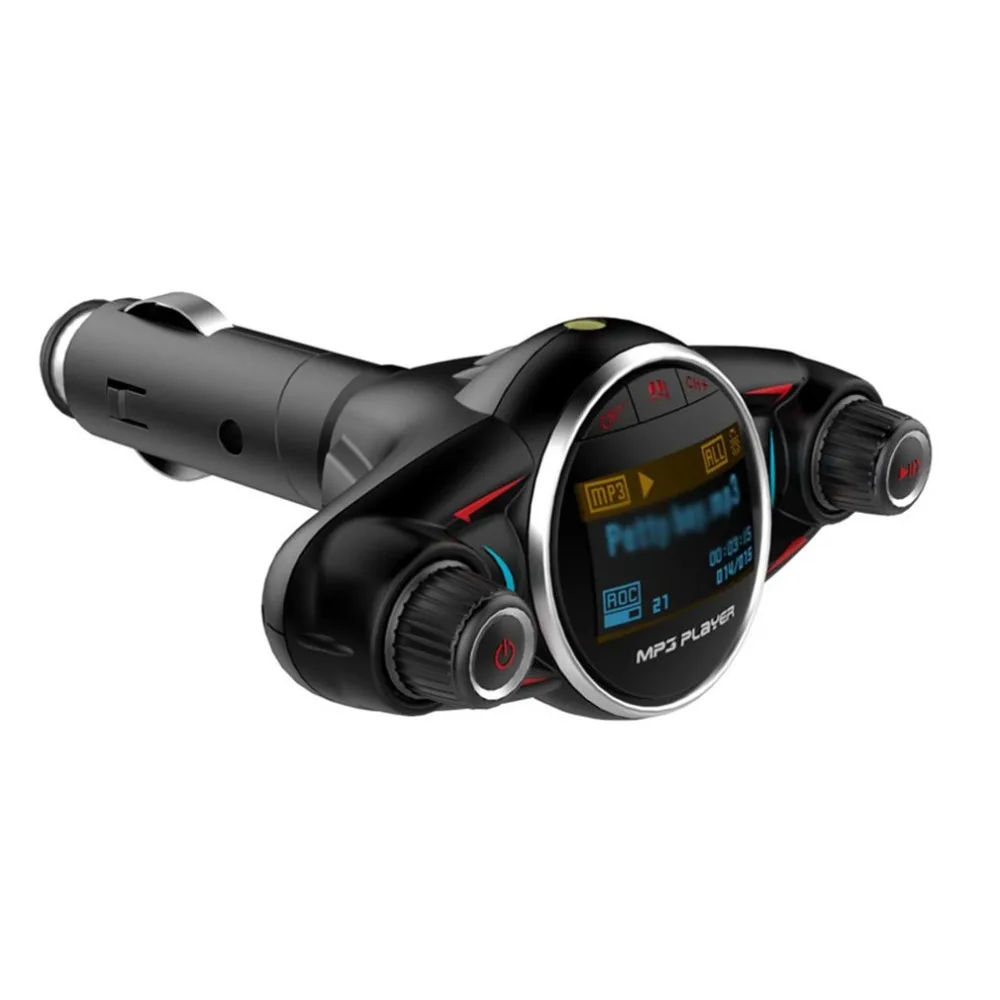 Автомобильный беспроводной Mp3 передатчик автомобильный Fm Tf карта музыкальный плеер телефон Hands-Free профессиональный модный портативный