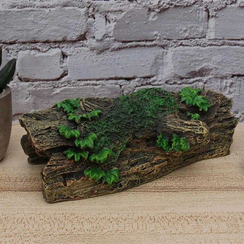 1PC Tree Hole Ornament Non-Toxic Creative Durbale Aquarium Landscape Ornament Hiding Cave Escape Hole For Living Room Home