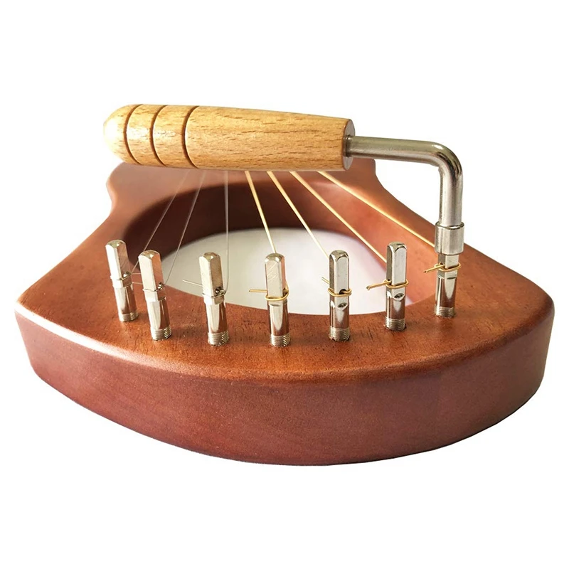 Оркестровый музыкальный инструмент арфа семиструнный музыкальный инструмент Liqin с гаечным ключом