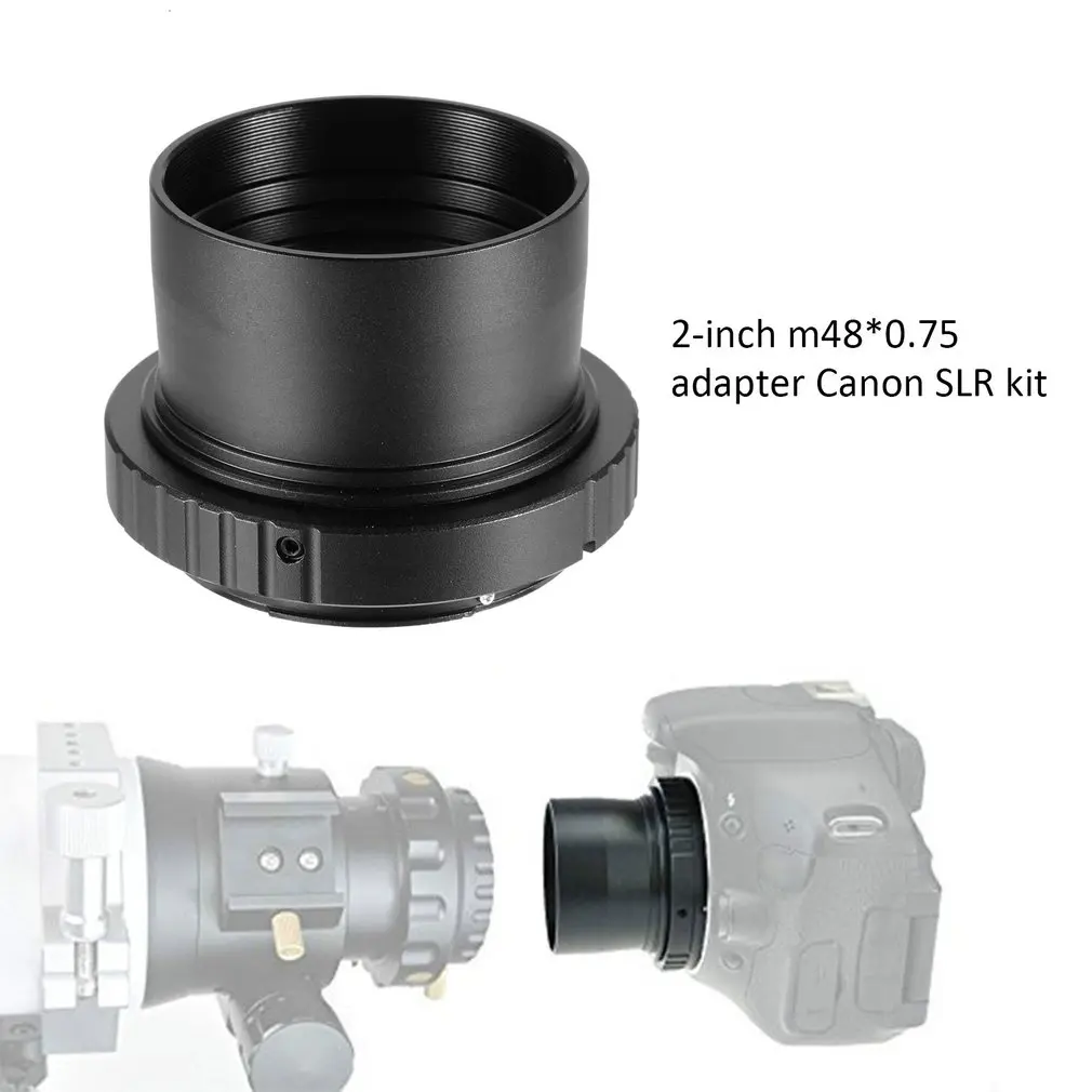 1 комплект в партии, 2 дюйма до M480.75 телескоп адаптер(T-Mount)+ T T2 кольцевой адаптер для объектива для Canon DSLR Камера Запчасти