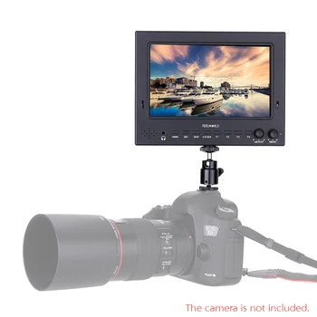 

Feelworld Professional ST702-HSD 7" HDMI 1024*600 SDI Broadcast LCD HD On-camera Monitor Peaking Filter 5D II Camera Mode