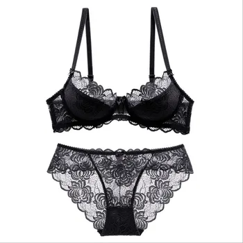 

Sexy Lace Ladies Underwear, Comfortable Thin, Large Size Bra, No Padded Mesh Bra Set, Ladies Underwear, Ladies Bra