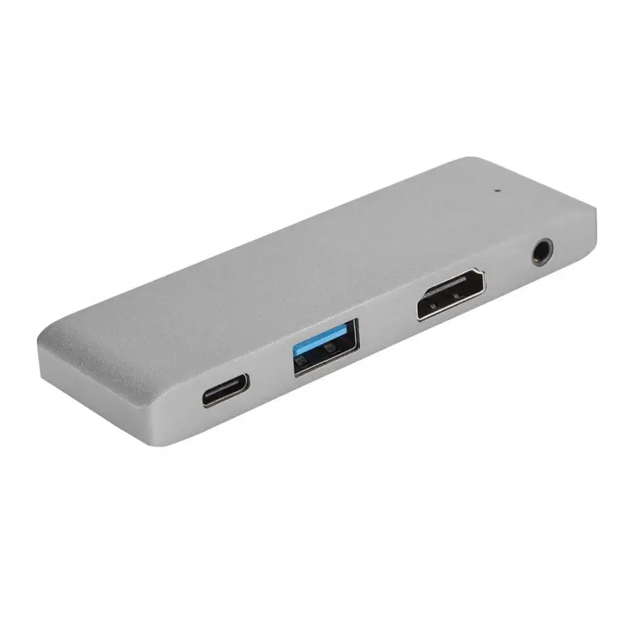 WC7366 4-в-1 USB-C к HDMI+ 3,5+ USB+ PD концентратор Тип-C док-станция для Мышь/клавиатура PD зарядная станция