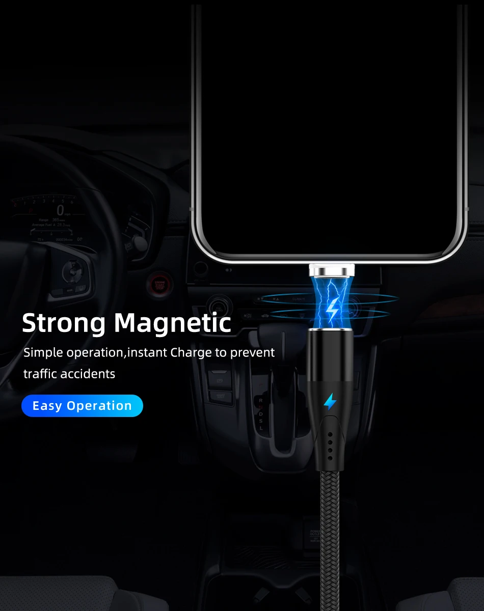 5А Магнитный кабель type C провод для быстрой зарядки для huawei Mate30Pro Supercharging Micro USB 8 Pin Магнит USB Kable для Iphone X Xs
