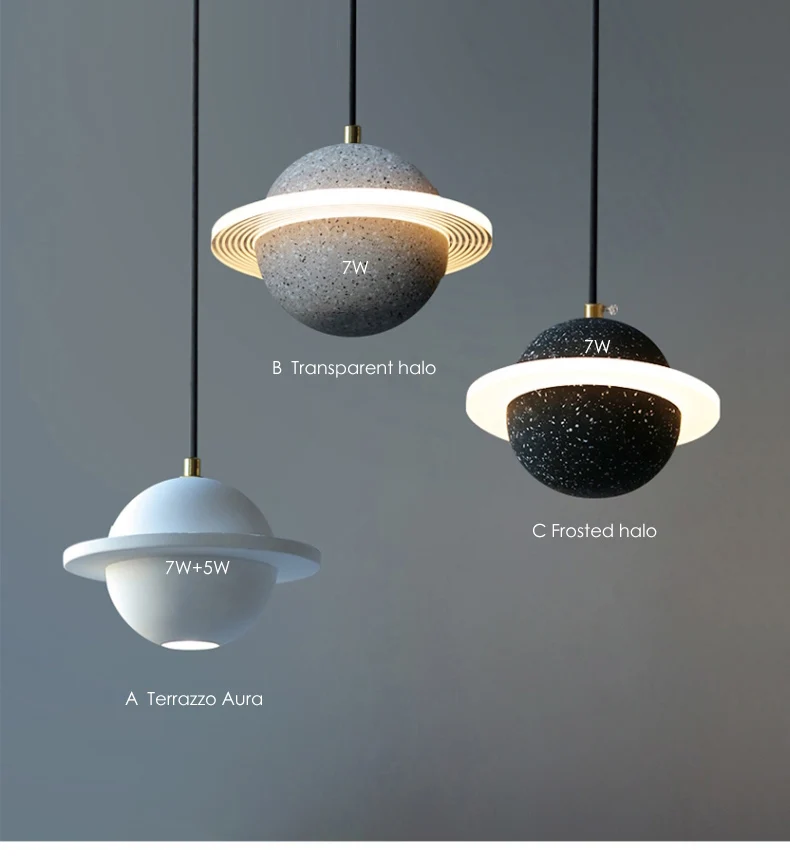 Modern LED Ceiling Pendant Lamp Nordic Fancy Hanging Lighting Fixtures Planet Light Restaurant Kitchen Decor Bedroom Furniture  Лампы | Отзывы и видеообзор