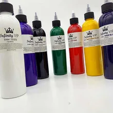 1 шт. татуировки профессиональные чернила для татуажа 8 унций 250 мл/бутылка кроющий пигмент для тела художественное оборудование для тату 7 цветов выбрать