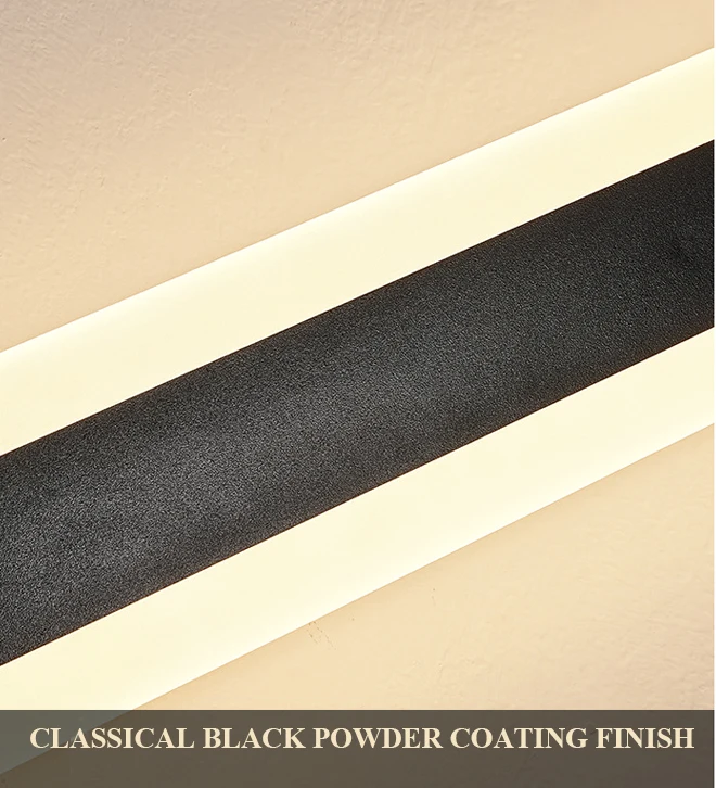Luminária de Parede Linear à Prova Iluminação para Varanda Casa de Hotel D'água Estilo Minimalista Outoor Led Ip65 3 Luminária de parede led linear à prova