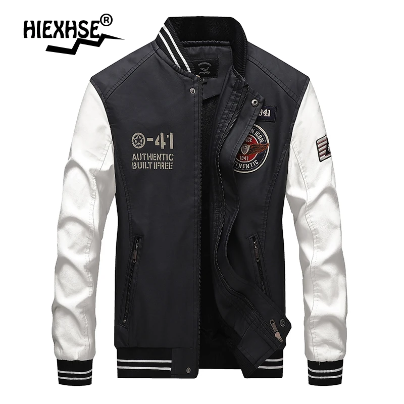 

New Leather Jacket Men Bomber Jacket Motorcycle Stand Collar Fleece Male Jacket Winter Coats Autumn Comfort High Quality M-4XL
