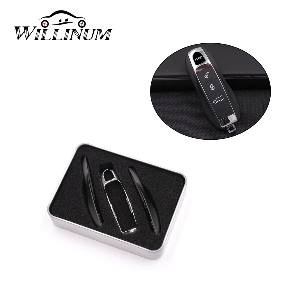 

Car key cover case for porsche panamera macan boxster cayenne 971 911 718 9YA remote smart key holder cap fob protection casing