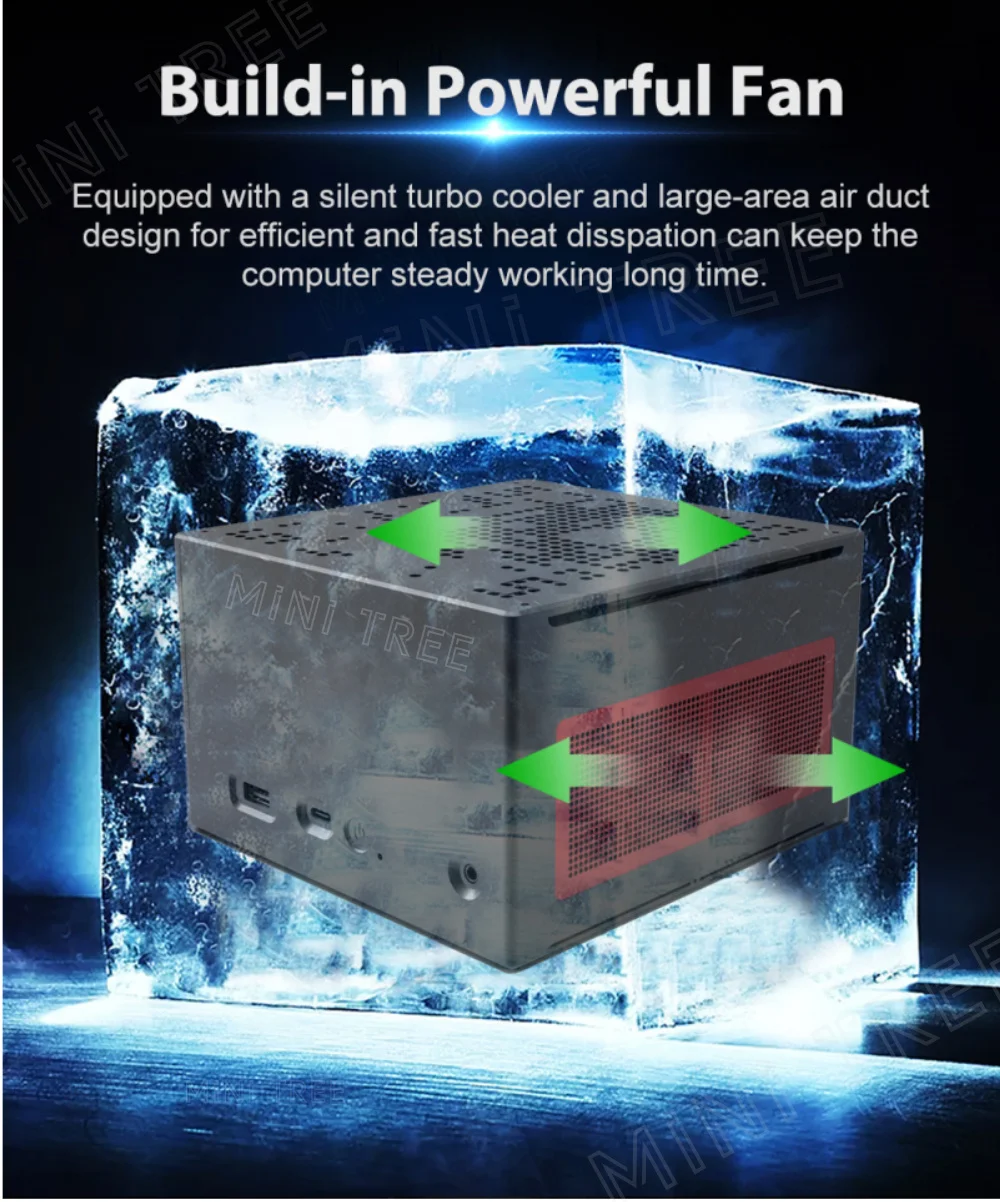 High-Performance Core i9-10850K Gamer Mini PC with 11900K, DIY Mini ITX Build, Discrete Graphics, Dual M.2 SSD, and Dual 2.5