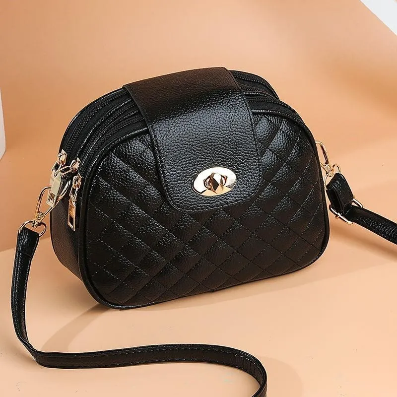 Summer Small Shoulder Girl Messenger Bag Female Three Layers Circle Luxury Handbags Crossbody Bags  - 4000160098009