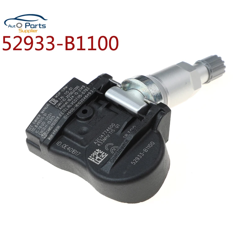 Новинка датчик давления в шинах 52933-B1100 TPMS для 2011 2012 2013 2014 2015 2016 KIA PICANTO 52933B1100 433 МГц |