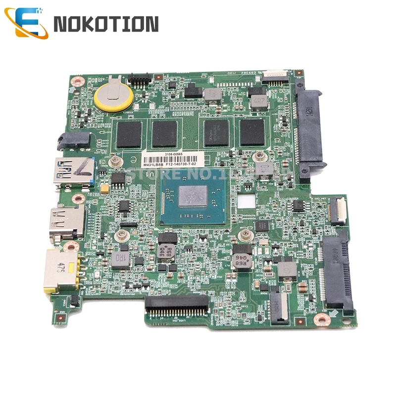 Most effective  NOKOTION 5B20G39143 BM5338 main board For Lenovo ideapad Flex 10 Laptop Motherboard 2GB N2807 1.58G