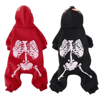 

Autumn/Winter Glow Devil Dog Cloth Halloween Cosplay Pet Dog Clothes Warm Pet Apparel for Small Dog Clothes