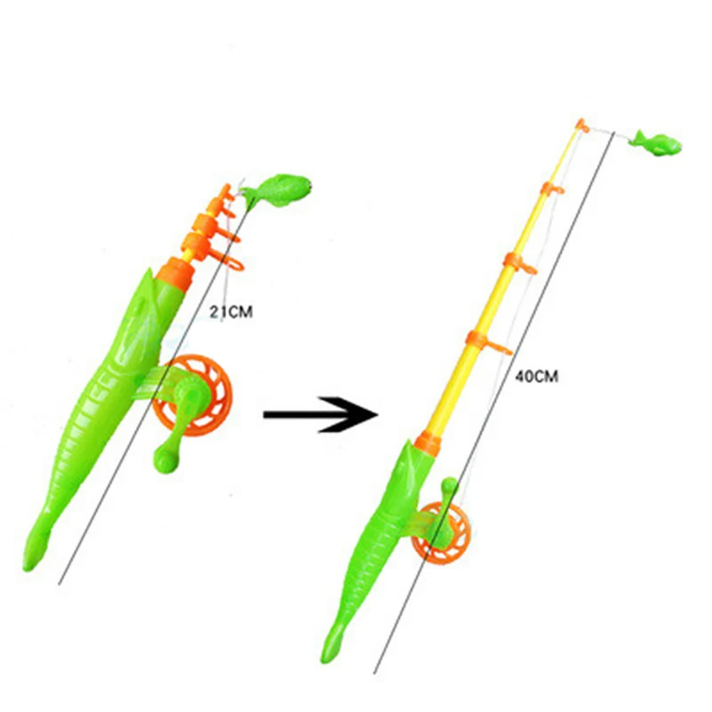 7 шт. рыболовные игрушки для ванной Магнитный Игровой Набор для рыбалки для детей водный стол для ванной, бассейна вечерние с удочкой пластиковая плавающая рыба