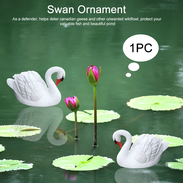 Goose Gyanta Szimuláció Úszó Otthoni Kerti Dekoráció Hattyú Dísz Medence Tó Udvar Golfpályák Parkok Elegáns Gyermekjáték - Image 3