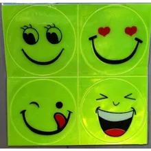  Bike Sticker Smiley Face Sticker Wheel Dead Fly Sticker Reflective Sticker Mountain Wheel Sticker Bike Accessories 