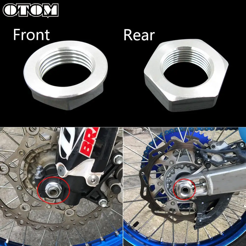 OTOM для YAMAHA YZ125 WR250F WR250X WR450F YZ400F YZ426F Передняя Задняя ось колеса гайка винт CNC алюминиевые аксессуары