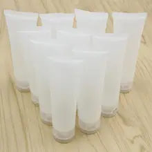 10 шт 50 мл дорожные бутылочки с мягкой трубкой многоразовые пластиковые Матовые колпачки с откидной крышкой косметический лосьон для тела шампунь пробки для путешествий