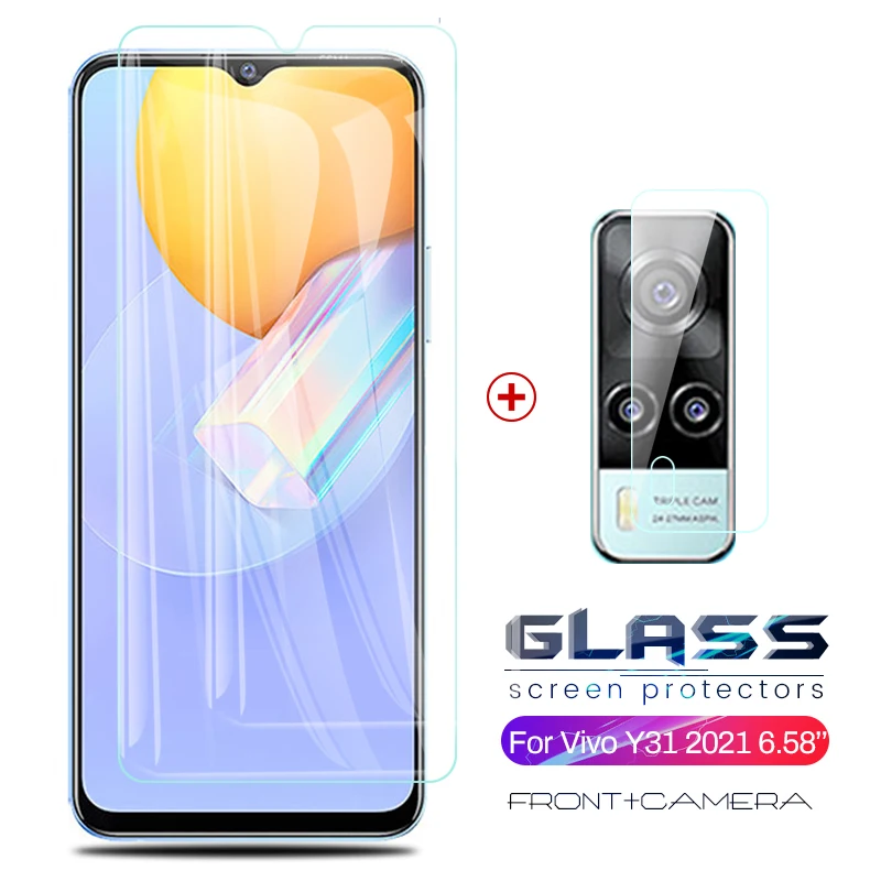 Protectores de cristal para cámara de teléfono móvil, gafas de protección de seguridad para vovi y31 2021, vivo y31 y 31 31y v2036, 6,58 pulgadas