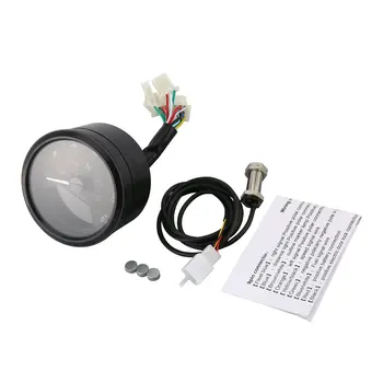

2015 12000 RMP kmh/mph Universal LCD Digital Odometer Speedometer Tachometer Gear indicator Motorcycle Scooter Golf Carts ATV