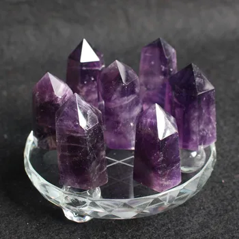 

Natural Amethyst Corner Column Amethyst Column Seven Star Array Ornament Home Office Table Decoration