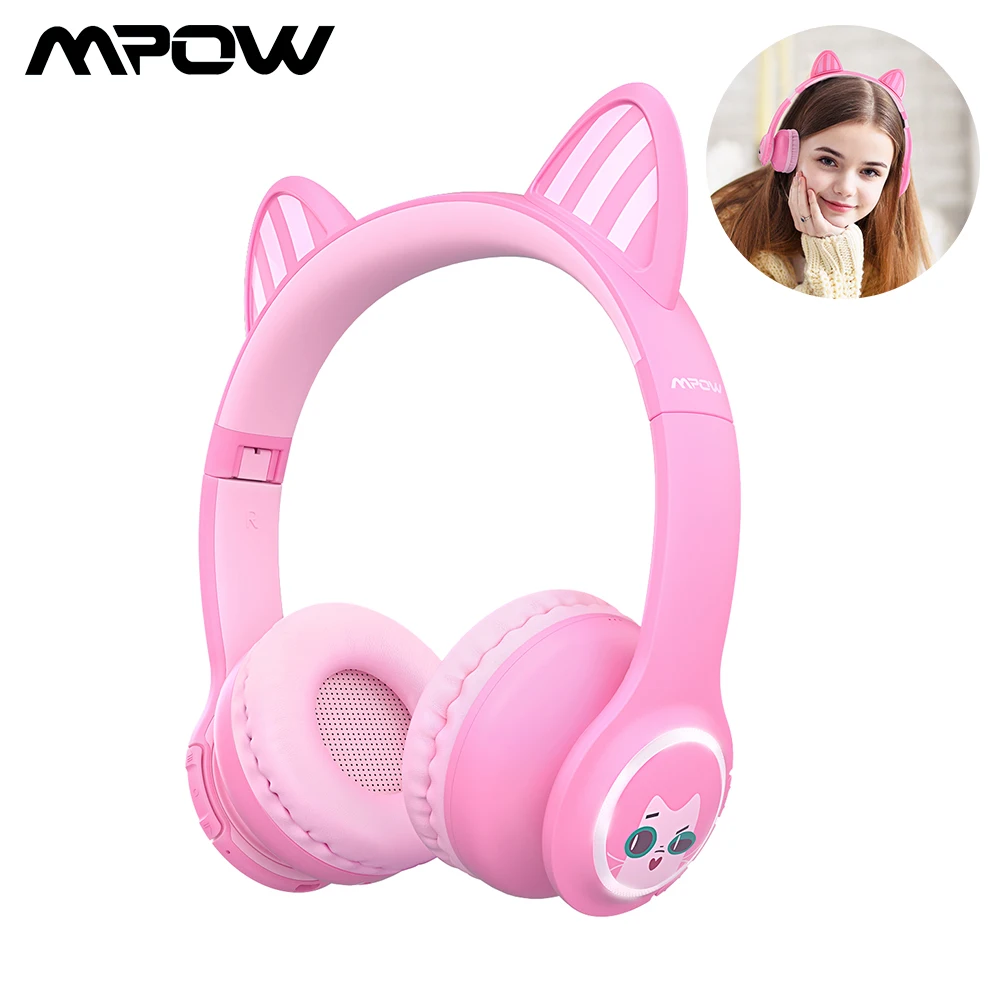 Mpow Kinder Kopfhörer Faltbare Headset Headphone Wired 94dB Lautstärkebegrenzung 
