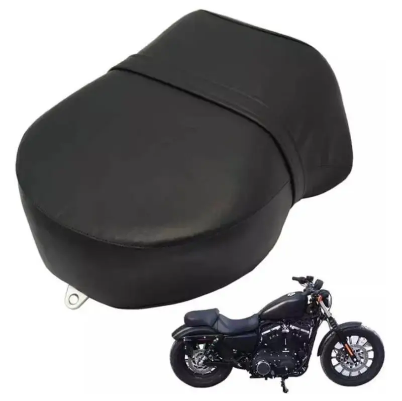 

Motorcycle Black Rear Passenger Seat Pillion Cushion Pad Seat For Harley Sportster Iron XL 883 Nightster 1200 2007-2015