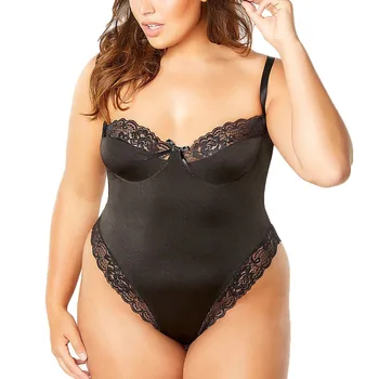 

Hollow Out Camisole Slim Body Mujer Sexy Lace Bodysuit Women Sleeveless Plus Size Skinny Bodycon Perspective Bodysuits Femme 2XL