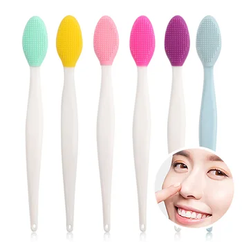 

Soft Handheld Silicone Face Care Clean Brush Beauty Wash Face Exfoliating Blackhead Extrator Remover Facial Cleaning Brush Tool